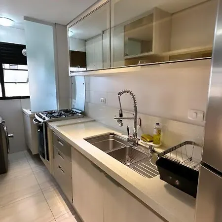 Flat Capitania Varam Guarujá com varanda gourmet-3